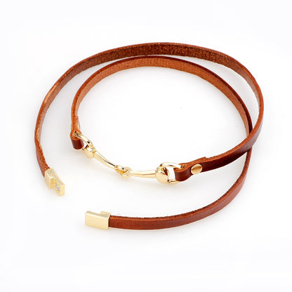 Bracelet Cheval Mors Lanières Fines