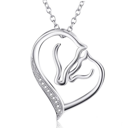 Collier Cheval Coeur