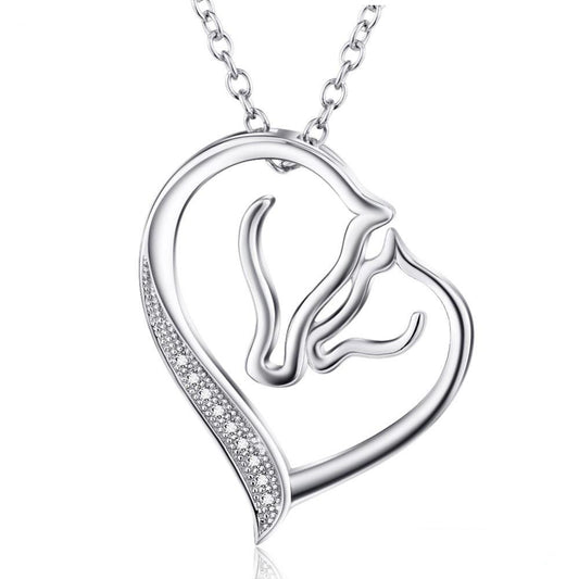 Collier Cheval Coeur