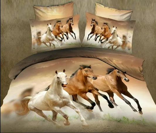 Housse de Couette avec Chevaux