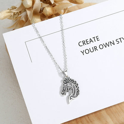 Pendentif Cheval Tête de Cheval en argent