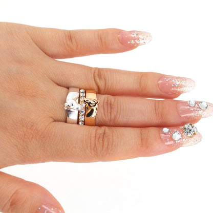 Bague Cheval bicolore argent or