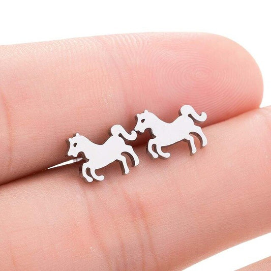 Mini Boucles D'oreilles Chevaux