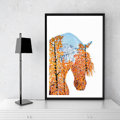 Tableau Silhouette Cheval