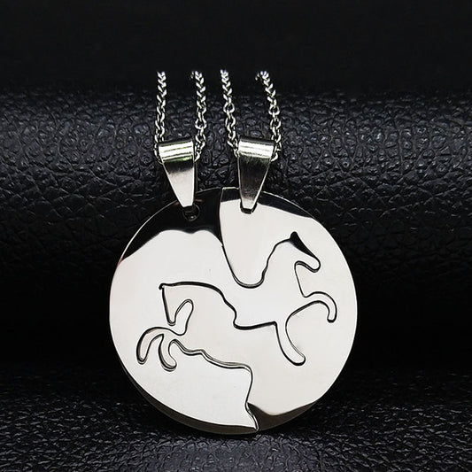 Collier Cheval <br> Pendentif puzzle