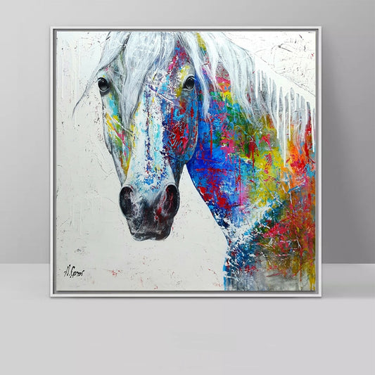 Tableau Cheval <br> Équidé Multicolore