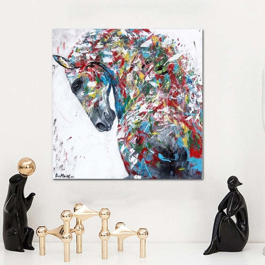 Tableau Cheval <br> Équidé Multicolore
