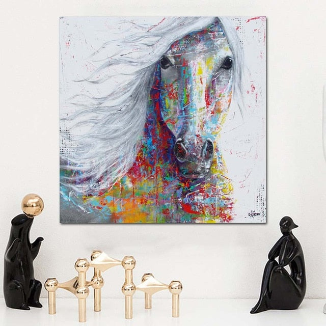 Tableau Cheval <br> Équidé Multicolore