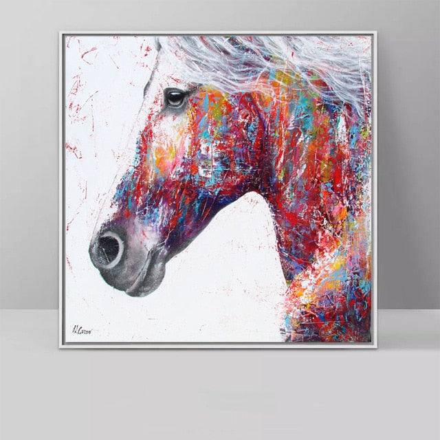 Tableau Cheval <br> Équidé Multicolore