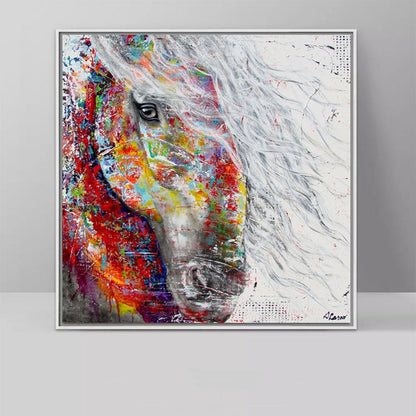 Tableau Cheval <br> Équidé Multicolore