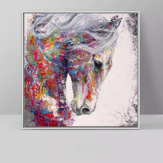 Tableau Cheval <br> Équidé Multicolore