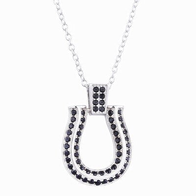 Collier Fer à Cheval étincelant Argent
