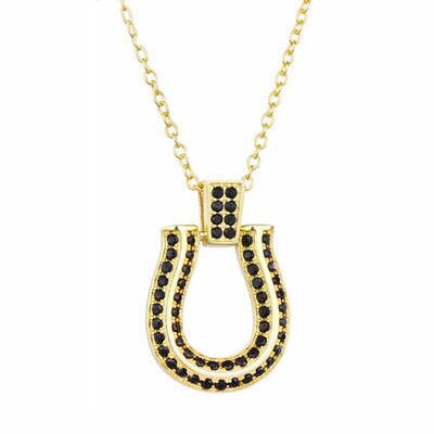 Collier Fer à Cheval étincelant Argent