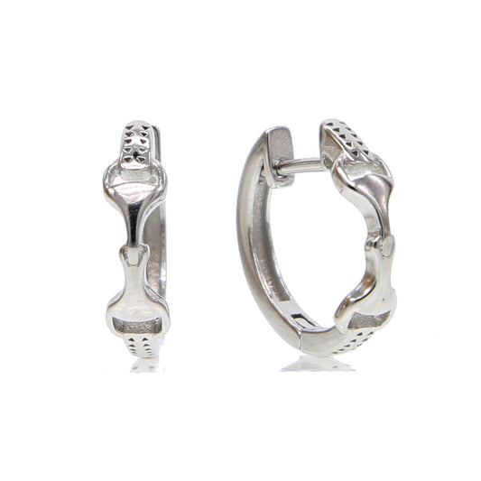 Boucles d'oreilles Mors de Cheval en Argent