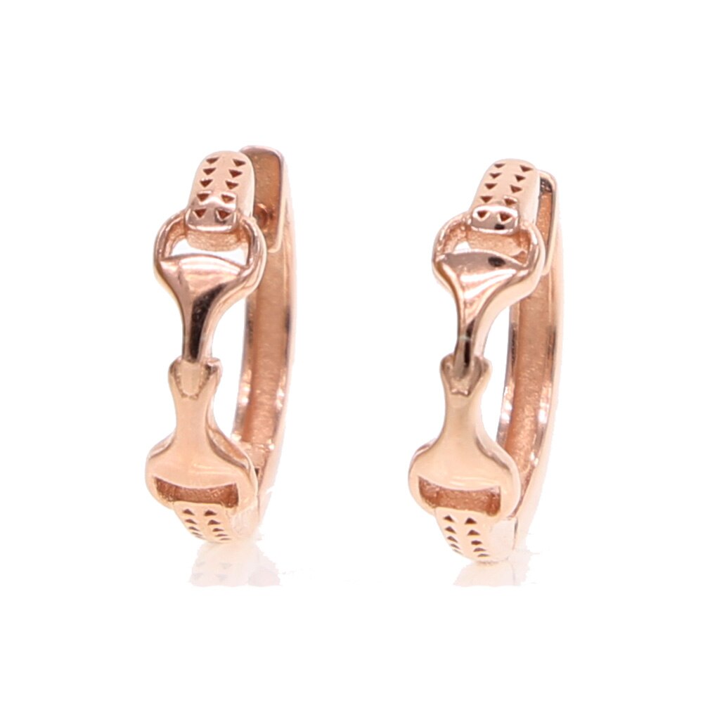 Boucles d'oreilles Mors de Cheval en Argent