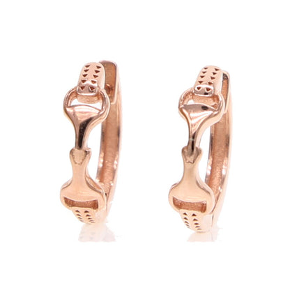 Boucles d'oreilles Mors de Cheval en Argent