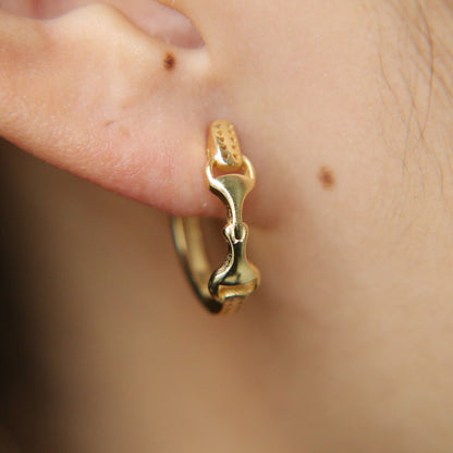 Boucles d'oreilles Mors de Cheval en Argent