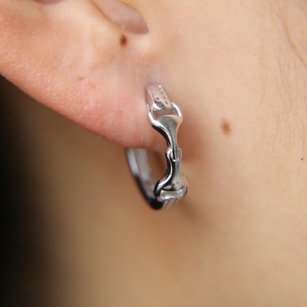 Boucles d'oreilles Mors de Cheval en Argent