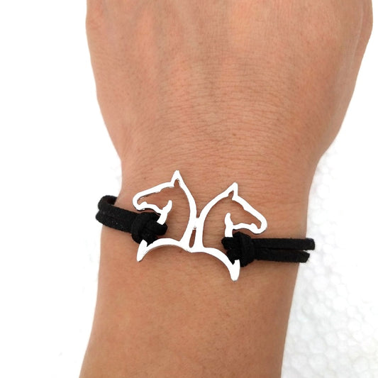 Bracelet Cheval Tête de Chevaux