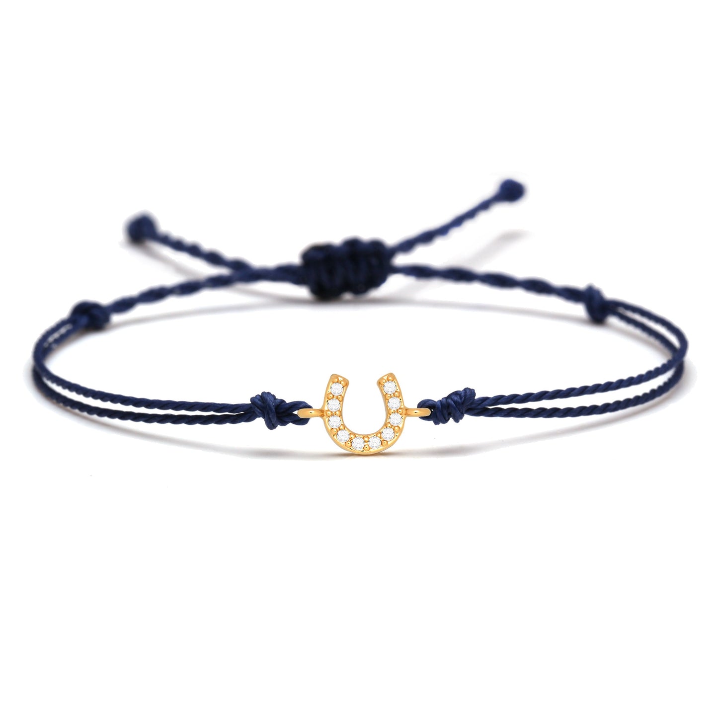 Bracelet Cheval <br> Fer à Cheval Ficelle