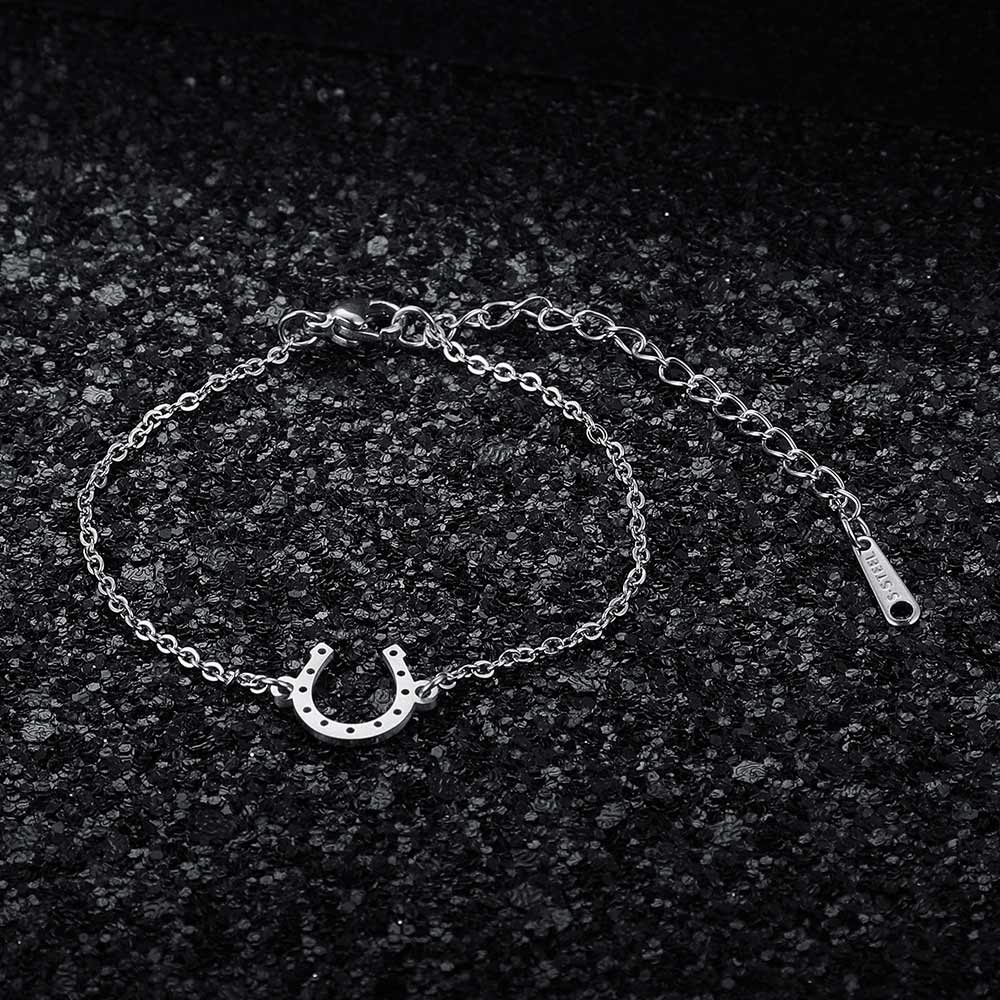 Bracelet Fer à Cheval en Acier