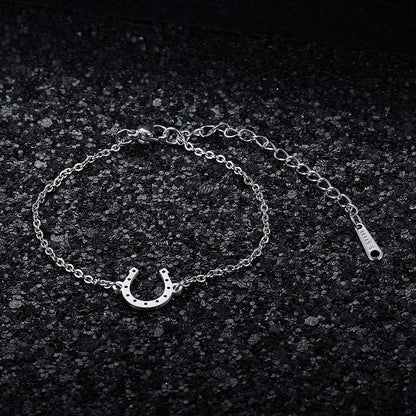 Bracelet Fer à Cheval en Acier