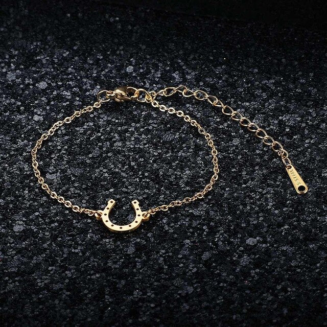 Bracelet Fer à Cheval en Acier