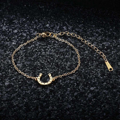 Bracelet Fer à Cheval en Acier