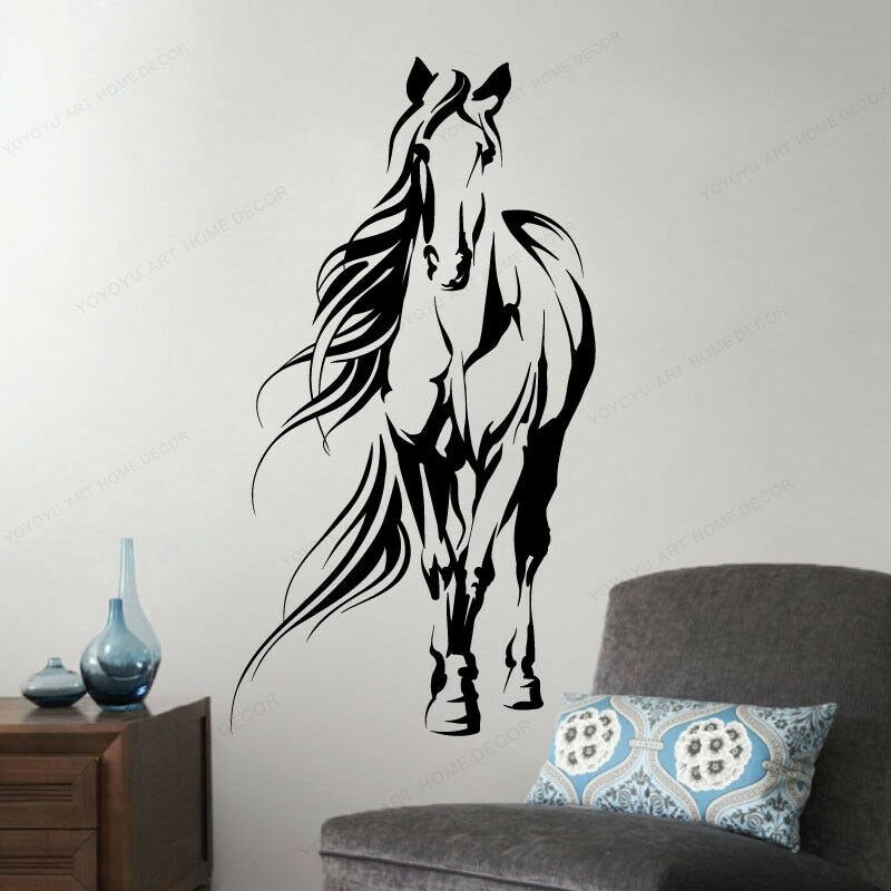 Grand Sticker Mural Cheval