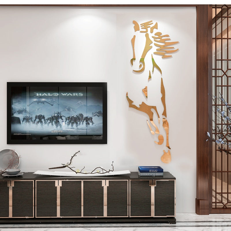 Stickers Cheval <br> Miroir Décoratif