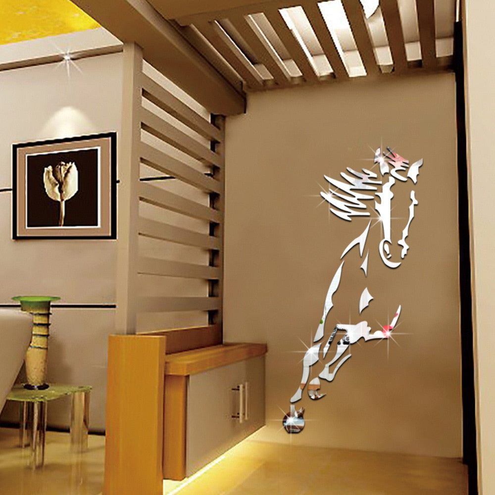 Stickers Cheval <br> Miroir Décoratif