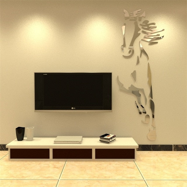 Stickers Cheval <br> Miroir Décoratif