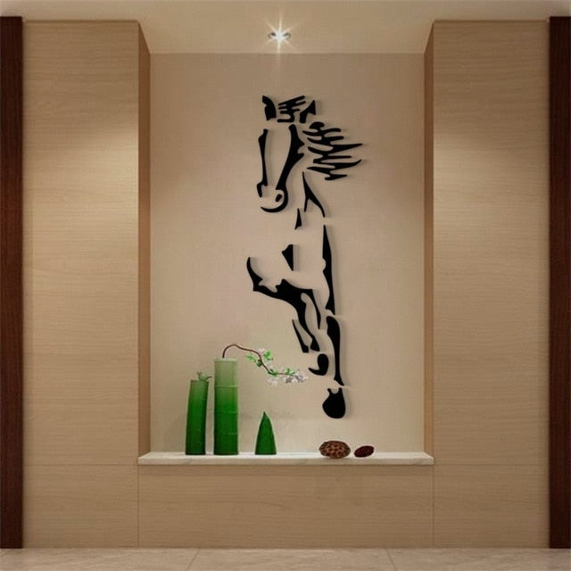 Stickers Cheval <br> Miroir Décoratif