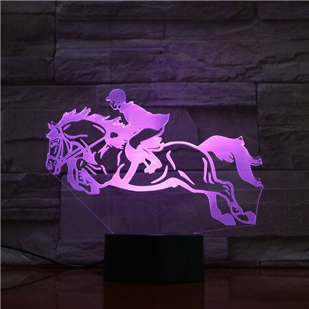 Lampe Cheval Saut du cavalier