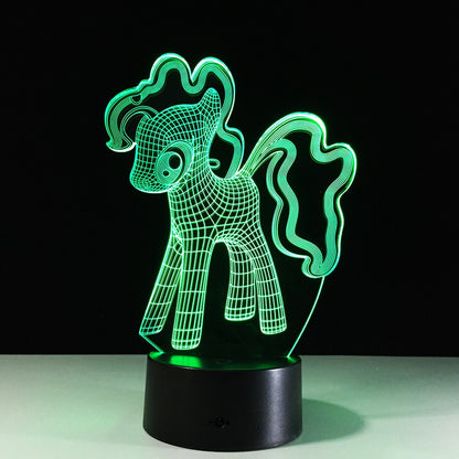 Lampe 3d poney