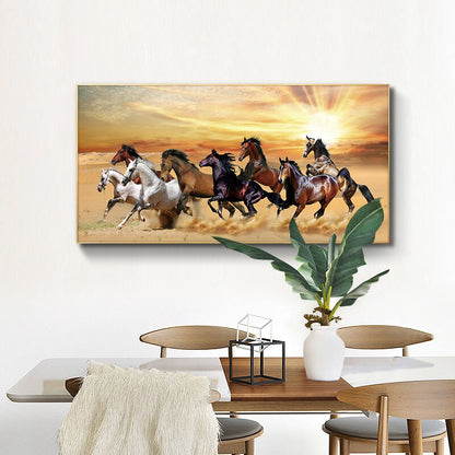 Tableau Paysage Chevaux