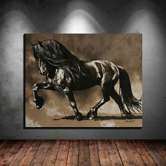 Tableau Cheval de Trait