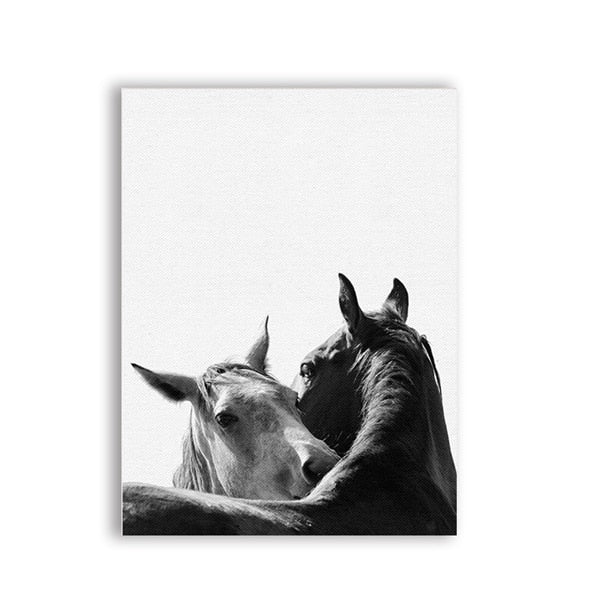 Tableau Cheval <br> Style Scandinave