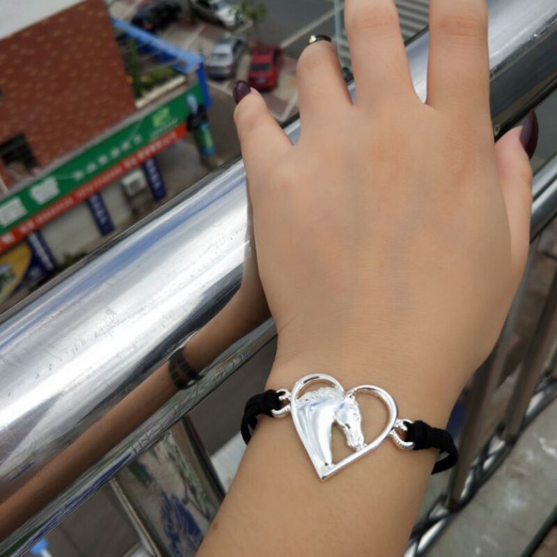 Bracelet Cheval Cœur tête de Cheval
