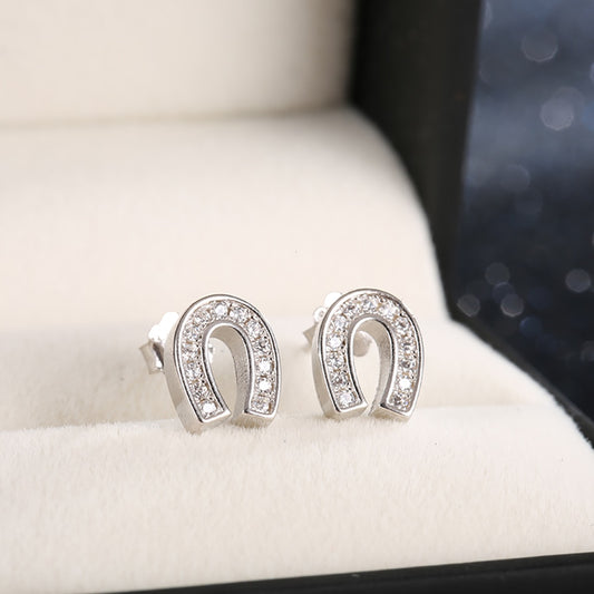 Boucles d'oreilles Fer à Cheval Argent