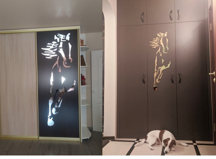 Stickers Cheval <br> Miroir Décoratif