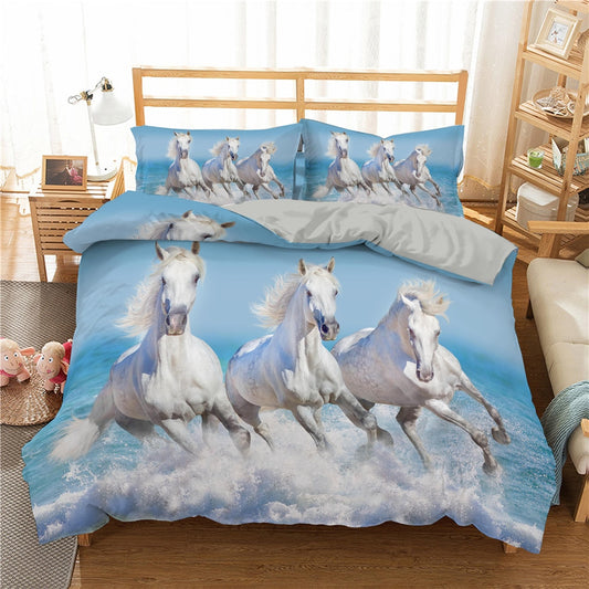 Housse de Couette Chevaux Angéliques