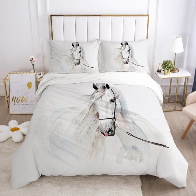Housse de Couette Cheval Blanc Complet