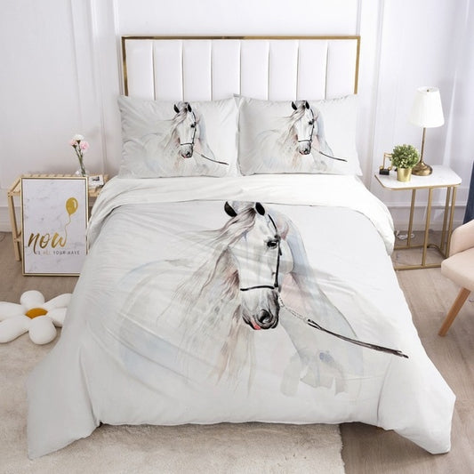 Housse de Couette Cheval Blanc Complet