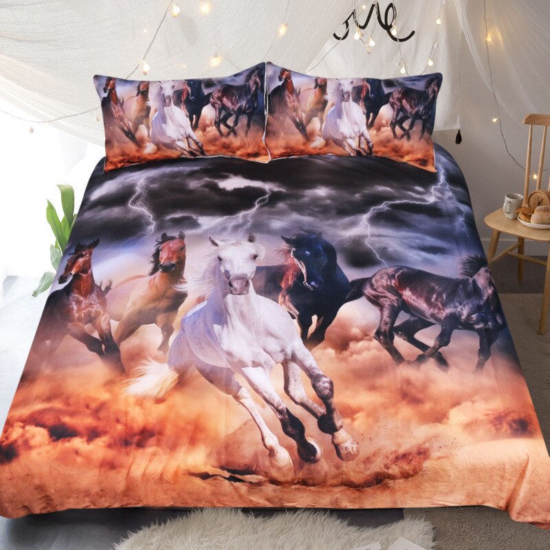 Housse de Couette Chevaux Rock