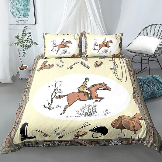 Housse de couette équitation