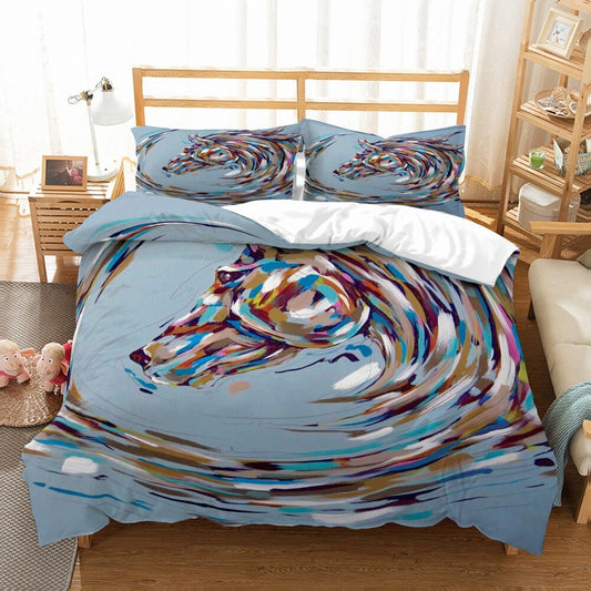 Housse de Couette Cheval <br> Abstrait