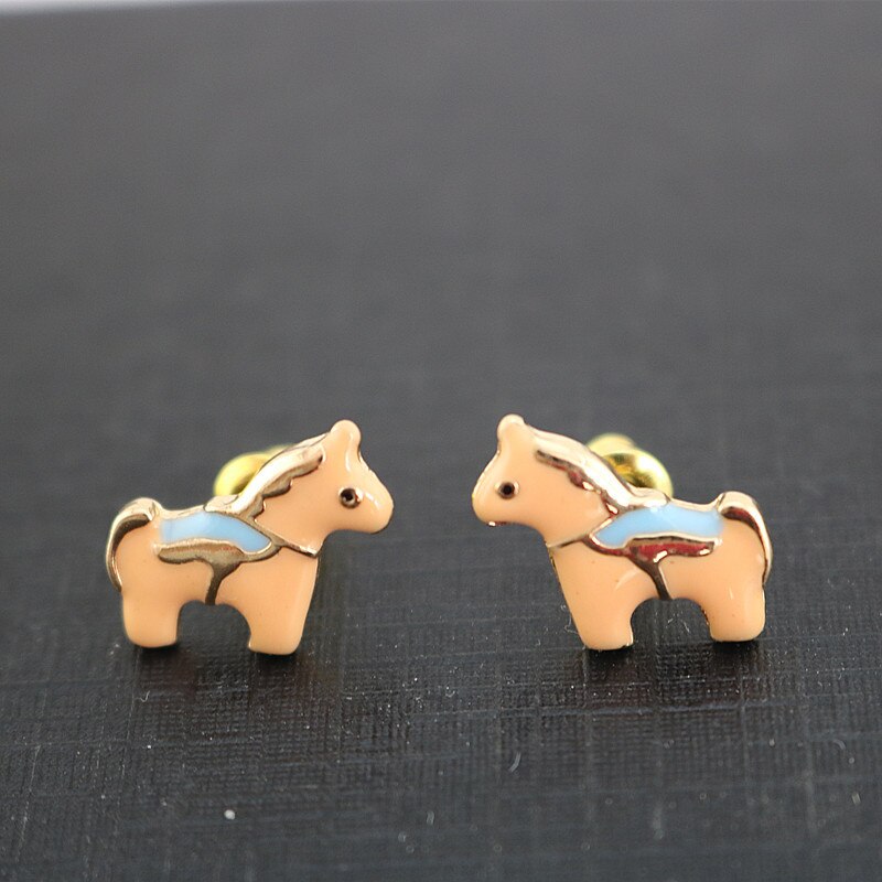 Boucles D'oreilles Mignon petit Poney