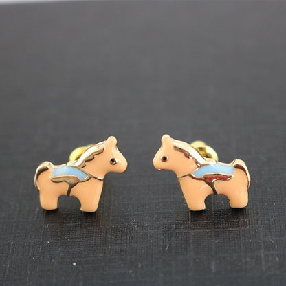 Boucles D'oreilles Mignon petit Poney