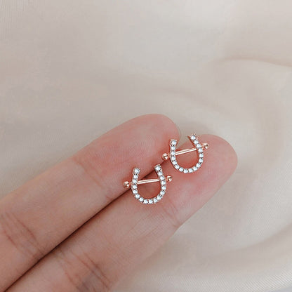 Boucles d'oreilles clou Fer à Cheval